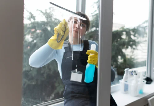 Nettoyage de vitres intérieures et extérieures à la Loye